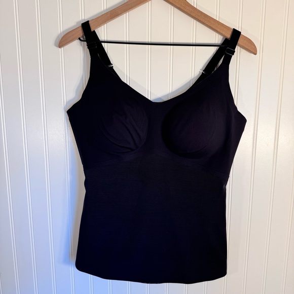 Honeylove LiftWear Cami Built-In Bra Vamp Black Adjustable Straps Womens Size 1X - Picture 5 of 12